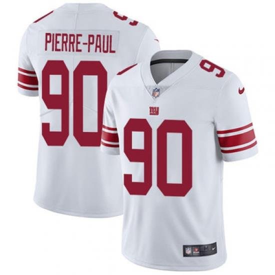 Nike Giants #90 Jason Pierre Paul White Mens Stitched NFL Vapor Untouchable Limited Jersey