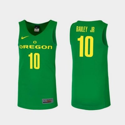 Men Oregon Ducks Victor Bailey Jr. Green Replica College Basketball Jersey