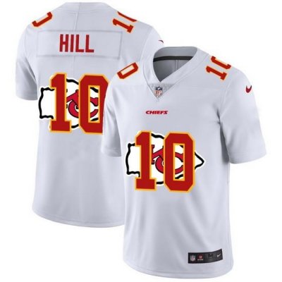 Nike Chiefs 10 Tyreek Hill White Shadow Logo Limited Jersey