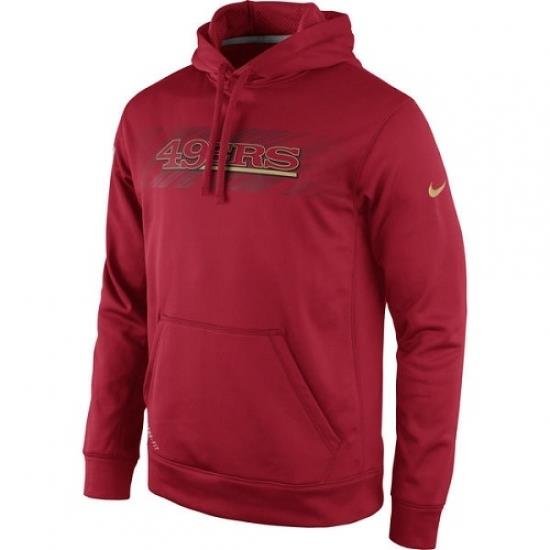 NFL San Francisco 49ers Nike KO Speed Wordmark Performance Hoodie