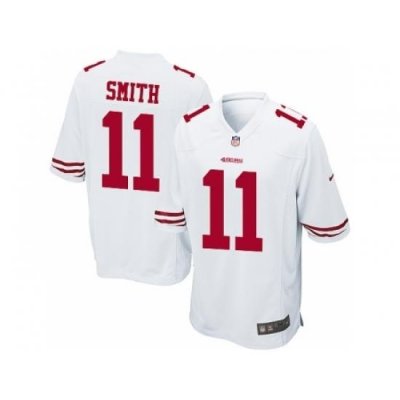 Nike San Francisco 49ers 11 Alex Smith White Game NFL Jersey