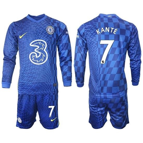 Men Chelsea Long Sleeve Soccer Jerseys 525