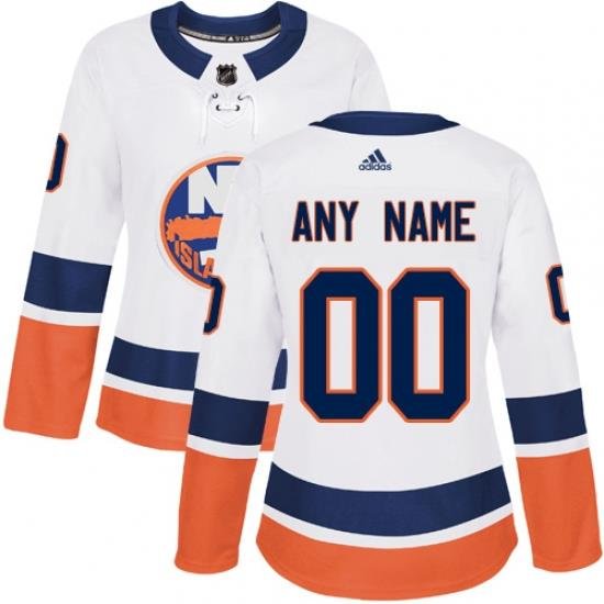 Men Women Youth Toddler White Jersey - Customized Adidas New York Islanders Away  II