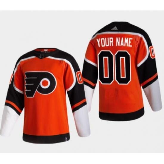 Men Women Youth Toddler Philadelphia Flyers Orange Custom NHL Stitched Jersey