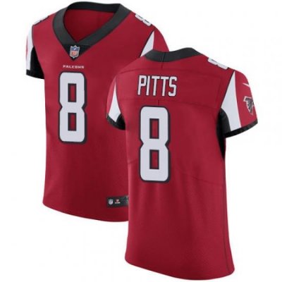 Nike Atlanta Falcons 8 Kyle Pitts Red Team Color Men Stitched NFL Vapor Untouchable Elite Jersey