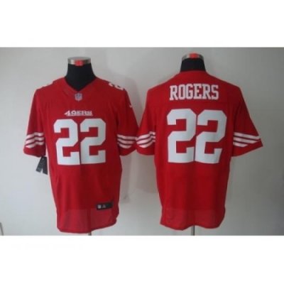 Nike San Francisco 49ers 22 Carlos Rogers Red Elite NFL Jersey