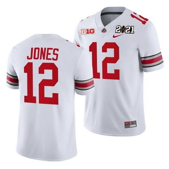 Ohio State Buckeyes Cardale Jones White 2021 Sugar Bowl Champions College Football Playoff College Football Playoff Jersey 0