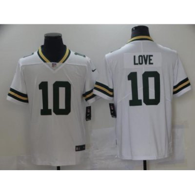 Nike Green Bay Packers 10 Jordan Love White 2020 NFL Draft First Round Pick Vapor Untouchable Limited Jersey