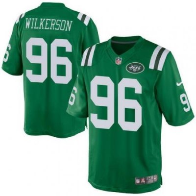 Nike Jets #96 Muhammad Wilkerson Green Mens Stitched NFL Elite Rush Jersey