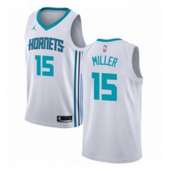 Womens Nike Jordan Charlotte Hornets 15 Percy Miller Swingman White NBA Jersey Association Edition