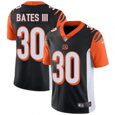 Nike Bengals #30 Jessie Bates III Black Team Color Mens Stitched NFL Vapor Untouchable Limited Jersey