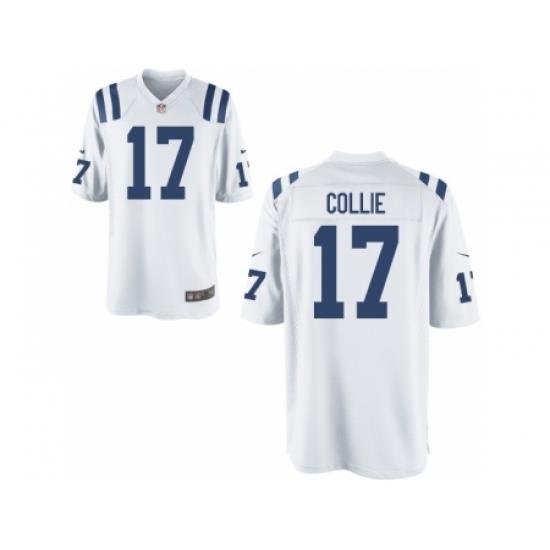 Nike Indianapolis Colts 17 Austin Collie White Game NFL Jersey