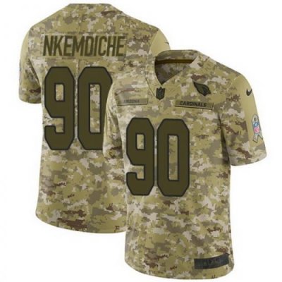 Nike Cardinals #90 Robert Nkemdiche Camo Mens Stitched NFL Limited 2018 Salute to Service Jersey