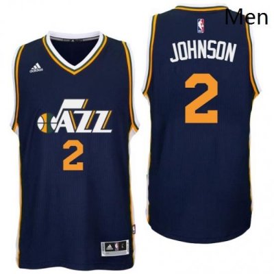 Utah Jazz 2 Joe Johnson Road Navy New Swingman Jersey