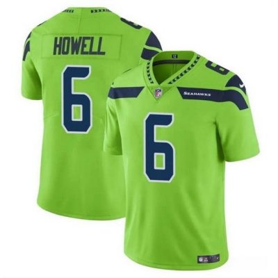 Men Seattle Seahawks 6 Sam Howell Green Vapor Limited Stitched Football Jersey