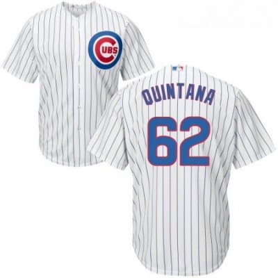 Youth Majestic Chicago Cubs 62 Jose Quintana Replica White Home Cool Base MLB Jersey