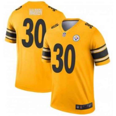 Men Pittsburgh Steelers Jaylen Warren Vapor #30 Limited Inverted Gold Stitched NFL jersey