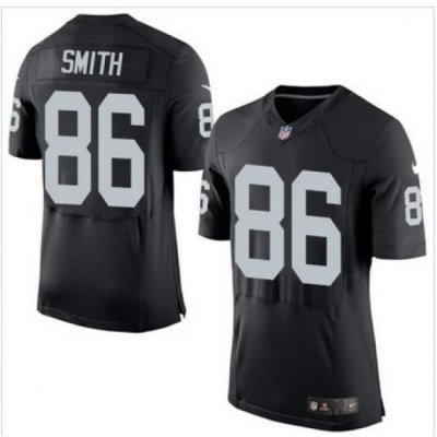 Nike Oakland Raiders #86 Lee Smith Black Team Color Men 27s Stitched NFL New Elite Jersey