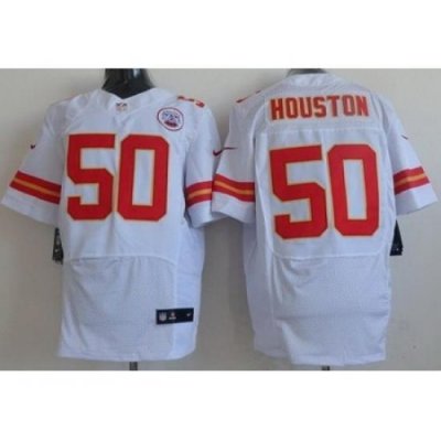 Nike Kansas City Chiefs 50 Justin Houston White Elite NFL Jersey