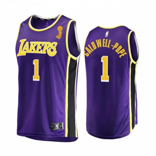 Los Angeles Lakers Kentavious Caldwell-Pope 2020 NBA Finals Champions Jersey Purple Replica Statement