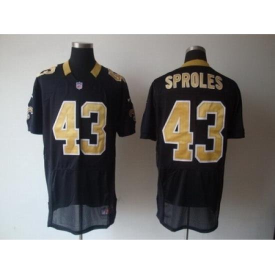 Nike NeW Orleans Saints 43 Darren Sproles black Elite NFL Jersey