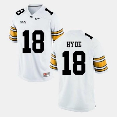 Men Micah Hyde White Iowa Hawkeyes Alumni Football Game Jersey