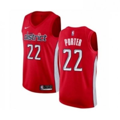 Womens Nike Washington Wizards 22 Otto Porter Red Swingman Jersey Earned Edition