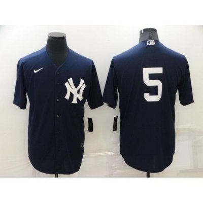 Men NeW York Yankees 5 Joe DiMaggio Navy Cool Base Stitched jersey