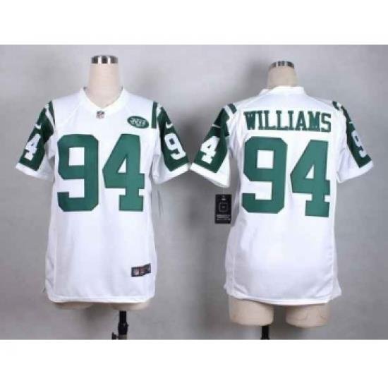 nike women nfl jerseys new york jets 94 williams white[nike]