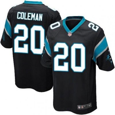 Nike Panthers #20 Kurt Coleman Black Team Color Youth Stitched NFL Elite Jersey