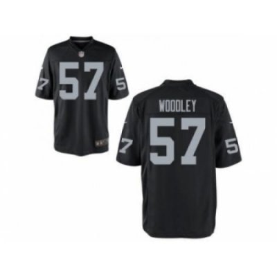 Nike Oakland Raiders 57 LaMarr Woddley black game NFL Jersey