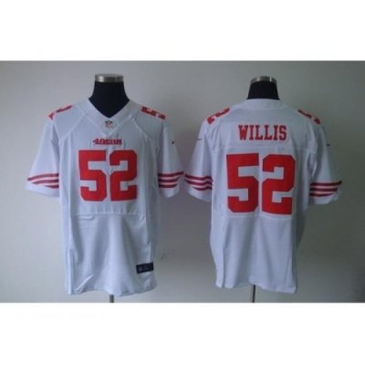 Nike San Francisco 49ers 52 Patrick Willis White Elite NFL Jersey