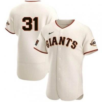 Men San Francisco Giants 31 LaMonte Wade Jr Cream 2021 Home Player Jersey