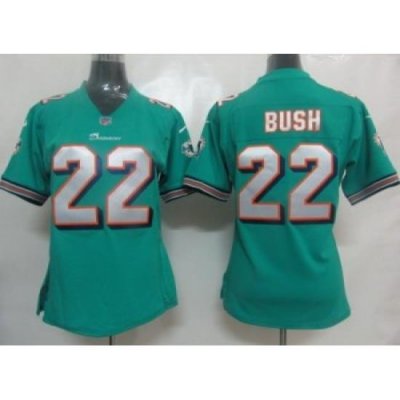 2012 Women Nike Miami Dolphins 22 Bush Jersey