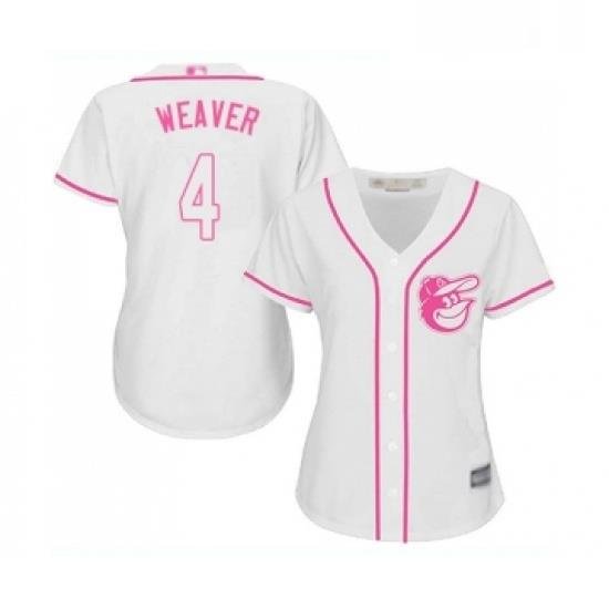 Womens Baltimore Orioles 4 Earl Weaver Replica White Fashion Cool Base Baseball Jersey