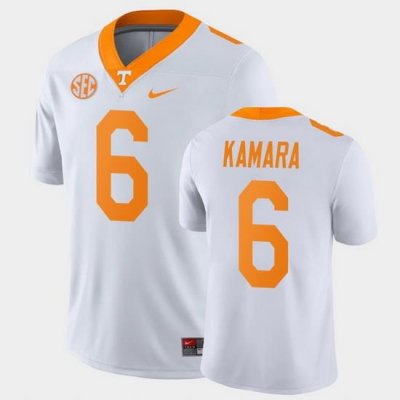 Men Tennessee Volunteers Alvin Kamara Game White College Football Jersey