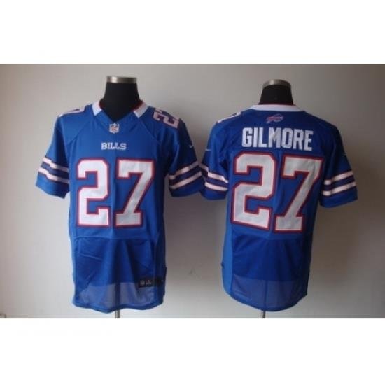 Nike Buffalo Bills 27 Stephon Gilmore Blue Elite NFL Jersey