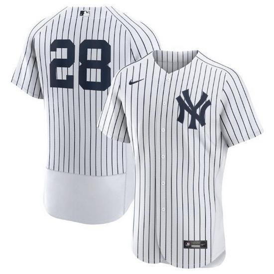 Men NeW York Yankees 28 Josh Donaldson White Flex Base Stitched jersey