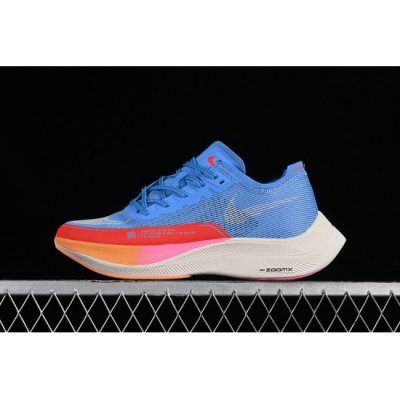 ZOOMX VAPORFLY NEXT 2 UNIVERSITY BLUE LIGHT CRIMSON ORANGE TRANCE LIGHT BROWN