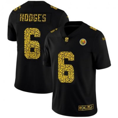 Pittsburgh Steelers 6 Devlin Hodges Men Nike Leopard Print Fashion Vapor Limited NFL Jersey Black