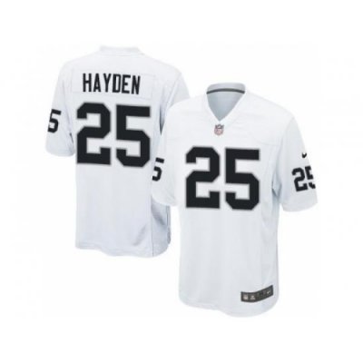 Nike Oakland Raiders 25 D.J. Hayden White Game NFL Jersey