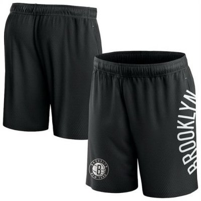 Men Brooklyn Nets Black Post Up Mesh Shorts