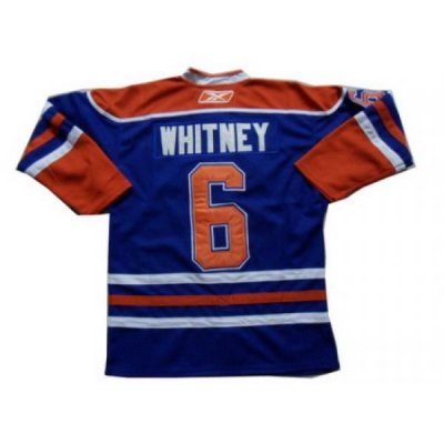 Edmonton Oilers # 6 WHITNEY Blue Hockey Jerseys