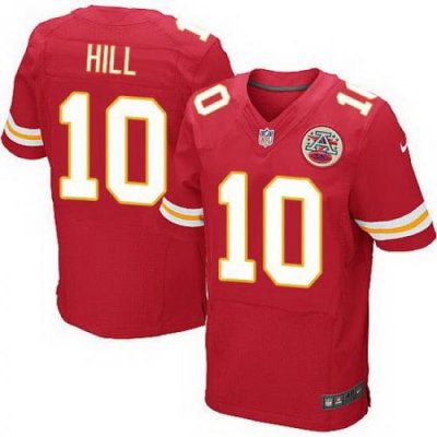 Nike Chiefs #10 Tyreek Hill Red Team Color Mens Stitched NFL Elite Jersey