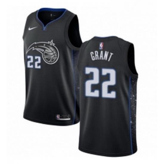 Womens Nike Orlando Magic 22 Jerian Grant Swingman Black NBA Jersey City Edition