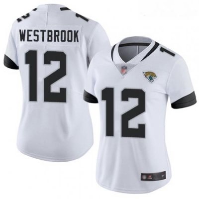 Jaguars #12 Dede Westbrook White Women Stitched Football Vapor Untouchable Limited Jersey