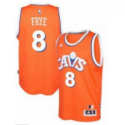 adidas Cleveland Cavaliers 8 Channing Frye Orange Hardwood Classics Swingman Jersey