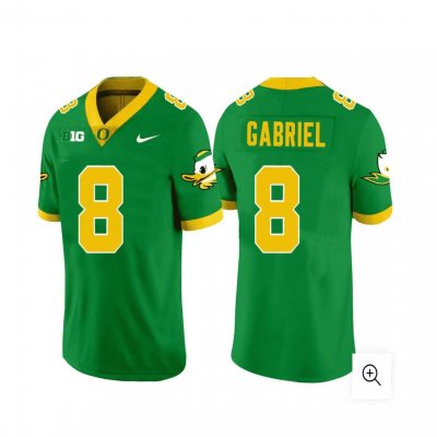 Men Oregon Ducks #8 Green Dillon Gabriel Stitched NCAA Football Jersey