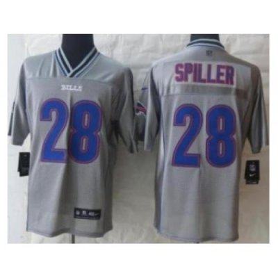 Nike Buffalo Bills 28 C.J. Spiller Grey Elite Vapor NFL Jersey