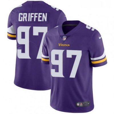 Mens Nike Minnesota Vikings 97 Everson Griffen Purple Team Color Vapor Untouchable Limited Player NFL Jersey